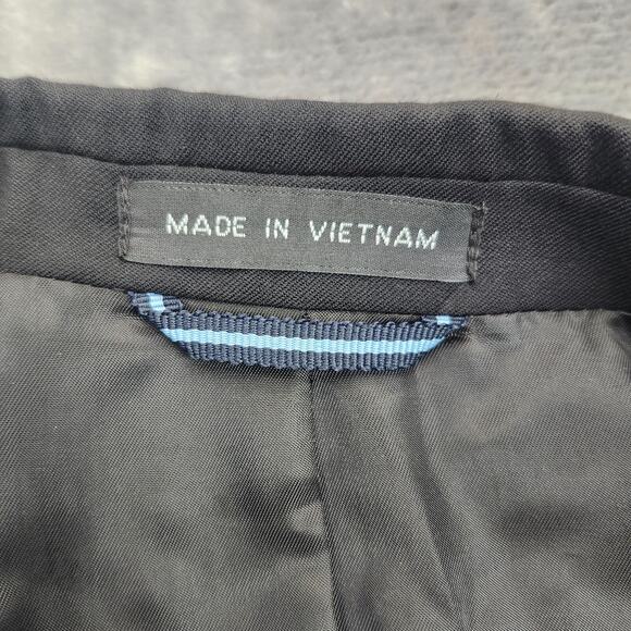 Tommy Hilfiger Mens Suit Jacket Notch Lapel Black Blazer size S44 W38 - Picture 5 of 14